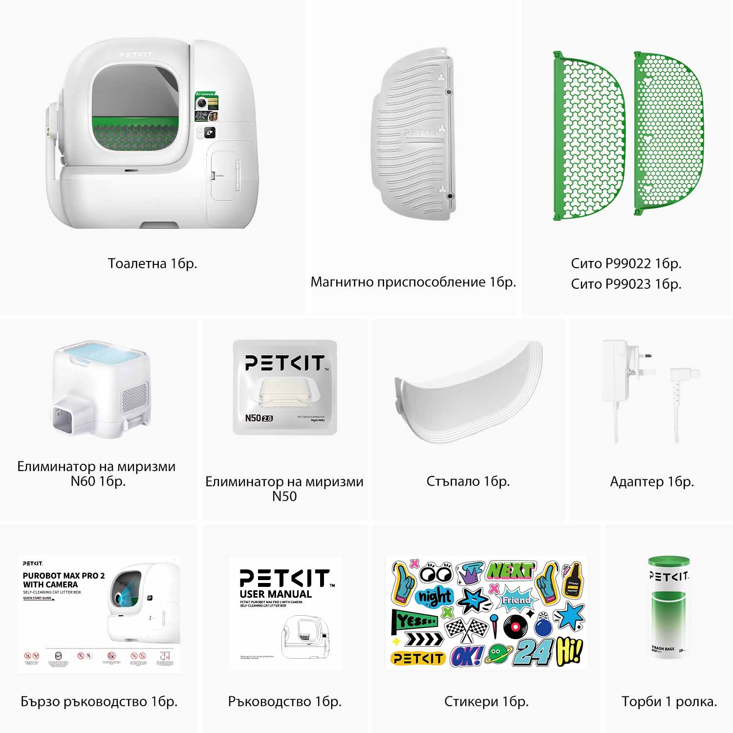 Самопочистваща се тоалетна за котки Petkit Purobot Max Pro 2