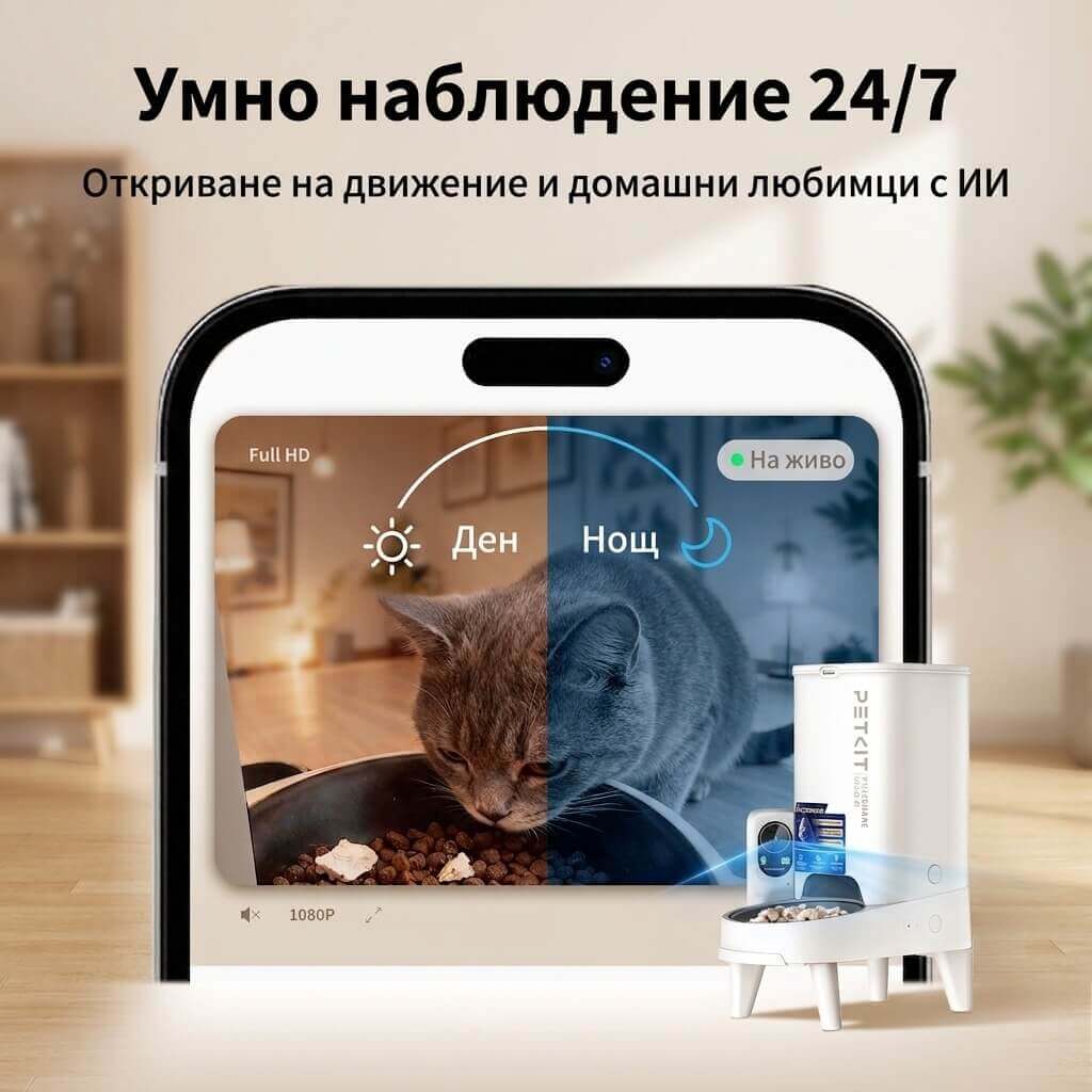 Автоматична хранилка с камера Petkit YumShare Solo 2