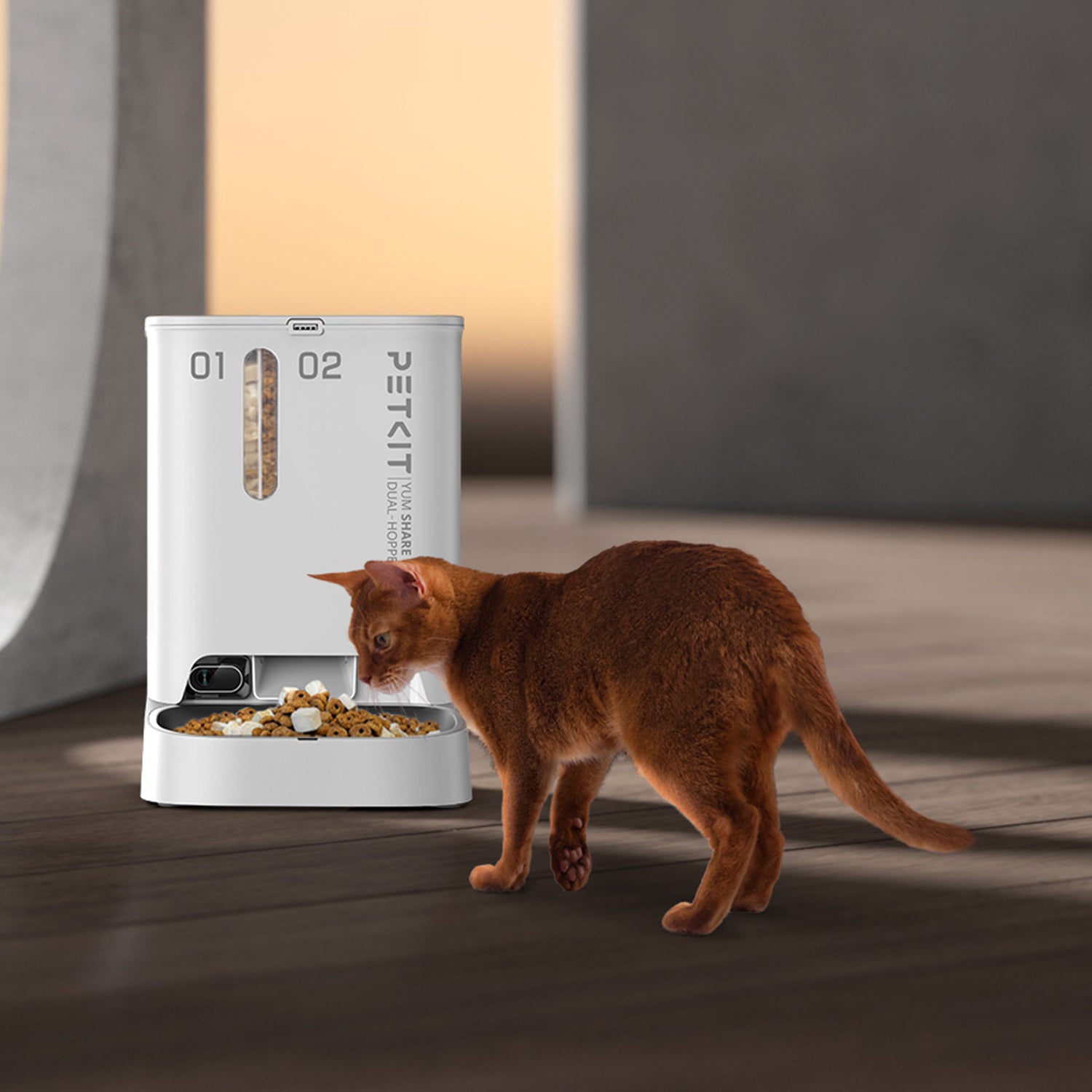 Автоматична хранилка Petkit Dual-Hopper с камера