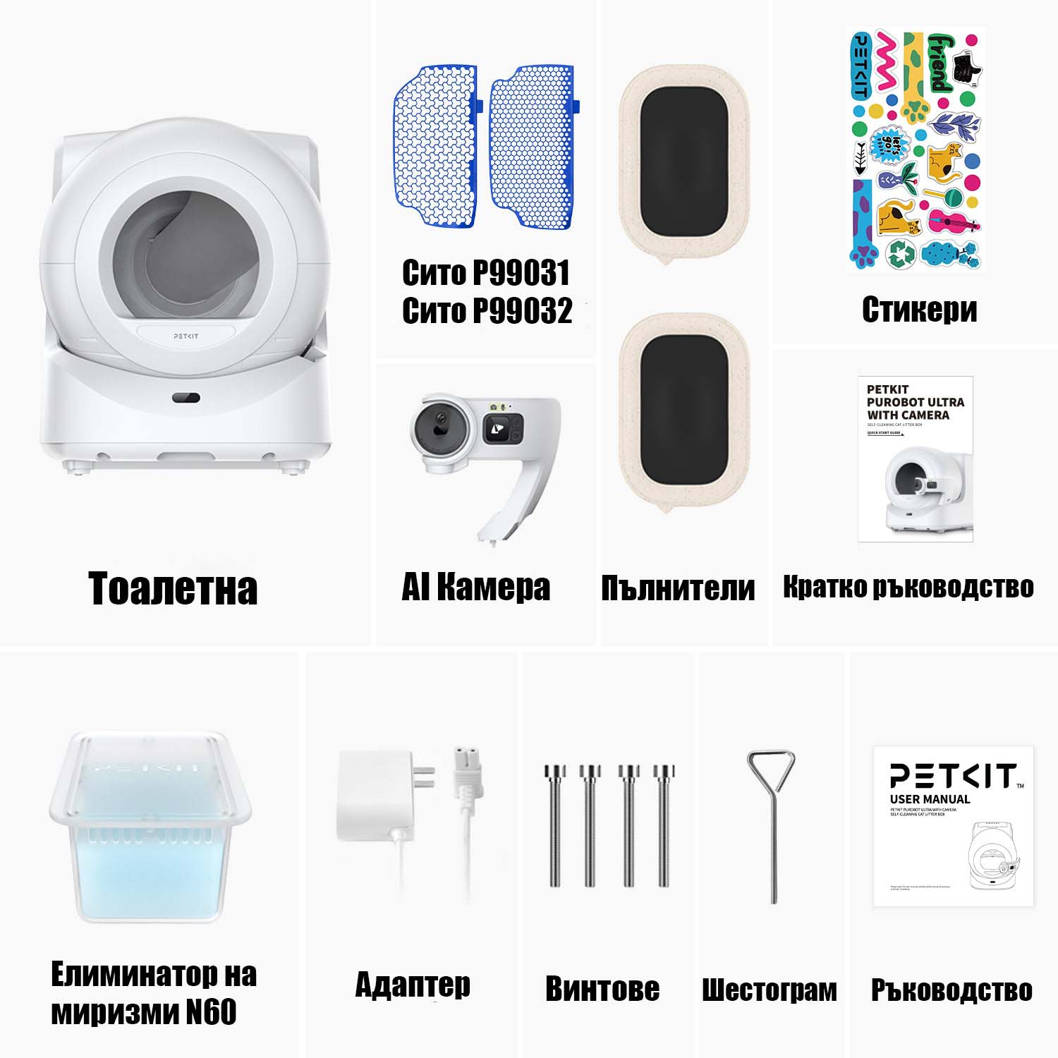 Самопочистваща се тоалетна за котки PetKit Purobot ULTRA