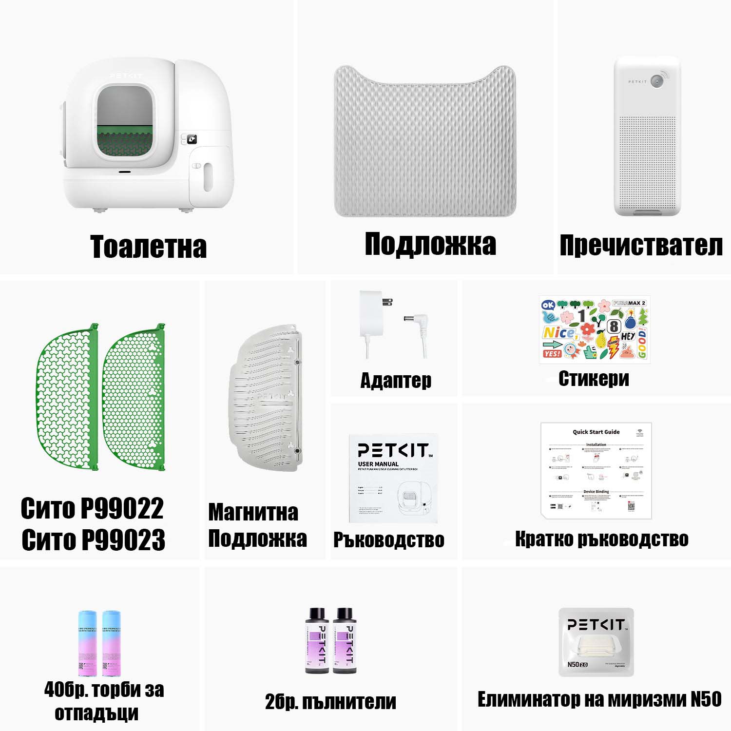 Самопочистваща се тоалетна за котки Petkit Pura Max 2