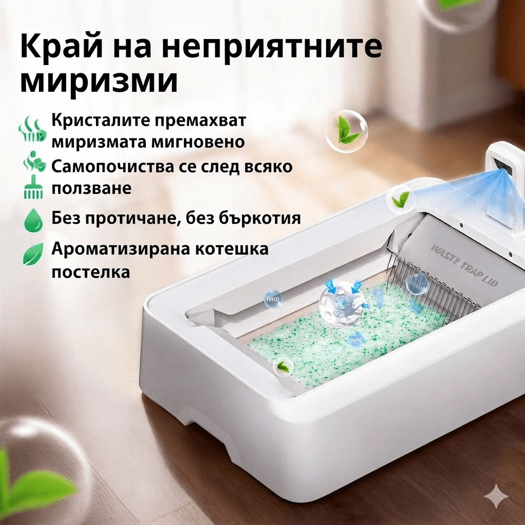 Комплект зелена кристална постелка за Petkit Crystal Duo - 4бр.