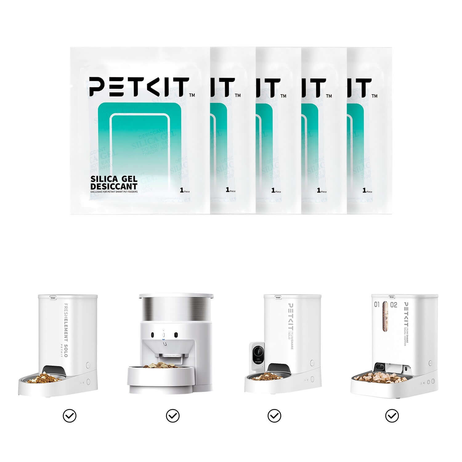 Силикагел за автоматични хранилки Petkit (5 бр.)