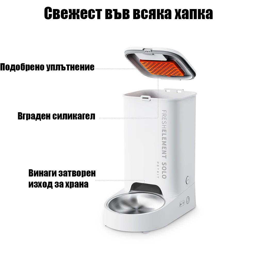 Автоматична хранилка Petkit Fresh Element Solo