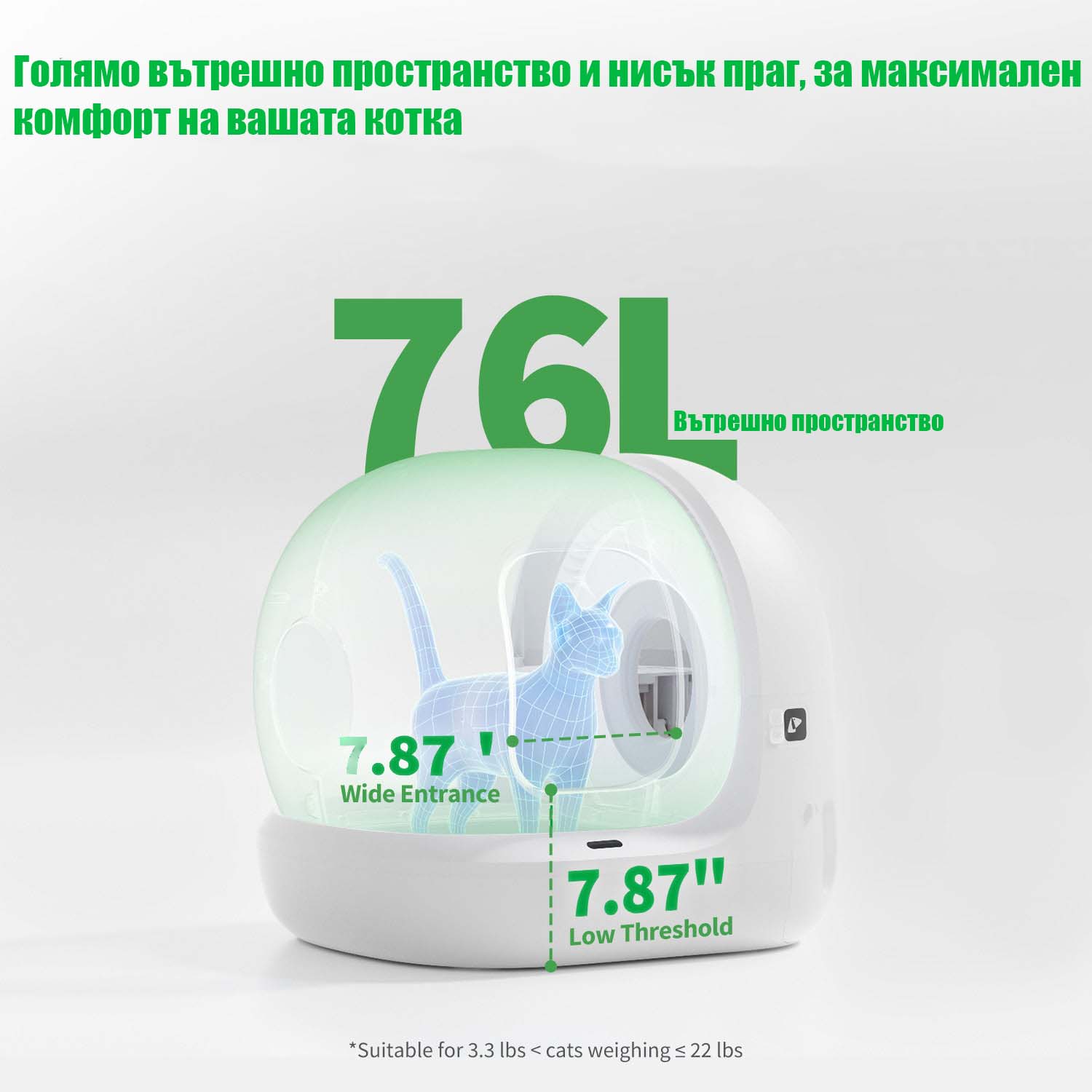 Самопочистваща се тоалетна за котки Petkit Pura Max 2